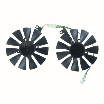 2PCS Graphic Card Cooling Fan For ASUS STRIX GTX960 GTX950 GTX750Ti FDC10U12D9-C