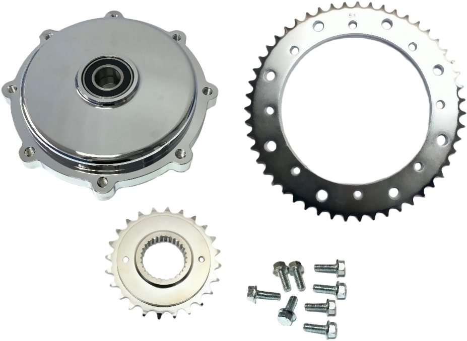 Chrome Cush Drive Chain Conversion Kit FLTRXS Road Glide