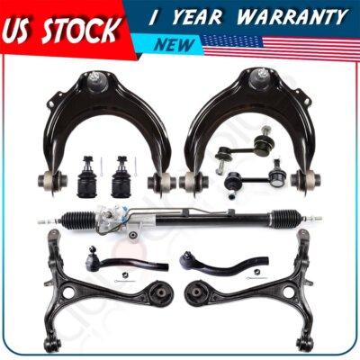 Steering Rack+Ball Joint+Arm+Link+Tie Rod End+Stabilizer For Acura Tsx 2004-2008