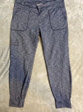 Women  s Athleta Jogger Pants Black/white Size Large