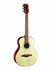 Eko Ego Marco Polo So Solid Spruce Ovankol Electro Acoustic Travel Guitar G Bag