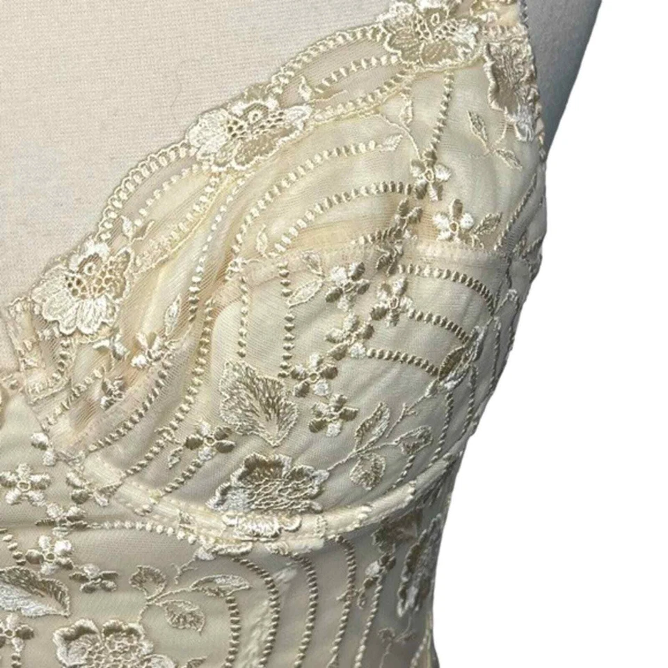 Новый с Ярлыками La Perla слоновой кости кружева корсет бюстье с подвязками ремни свадебное белье 36B - Изображение 4 из 4