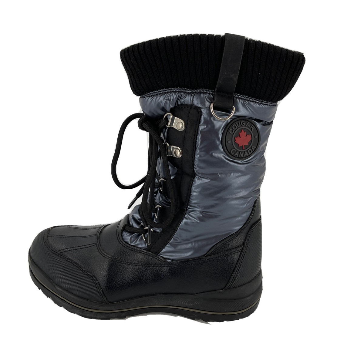 Cougar Canada Como Winter Boots Womens 8M Black Gray