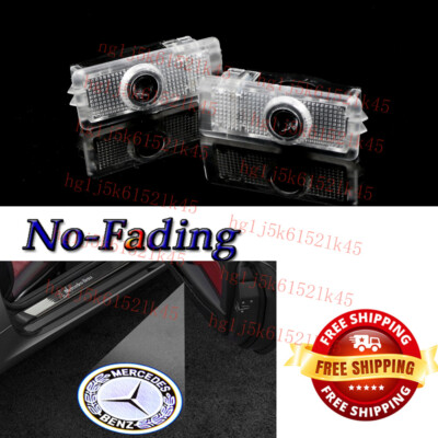 2x  Door Light LED Projector 3D Ghost Shadow For CLA CLS 2013-2019