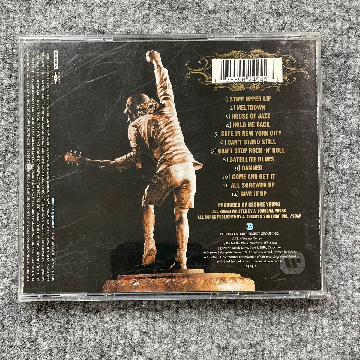 Stiff Upper Lip by AC/DC CD 2000 Elektra 62494-2 75596249423| eBay