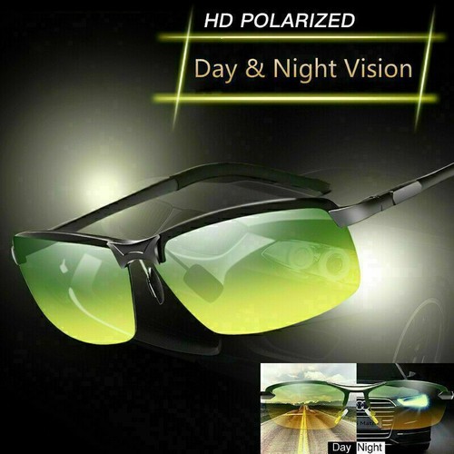 Day Night Vision Polarized Sunglasses Driving Sports Pilot Sun Glasses For Men - Picture 2 of 10
