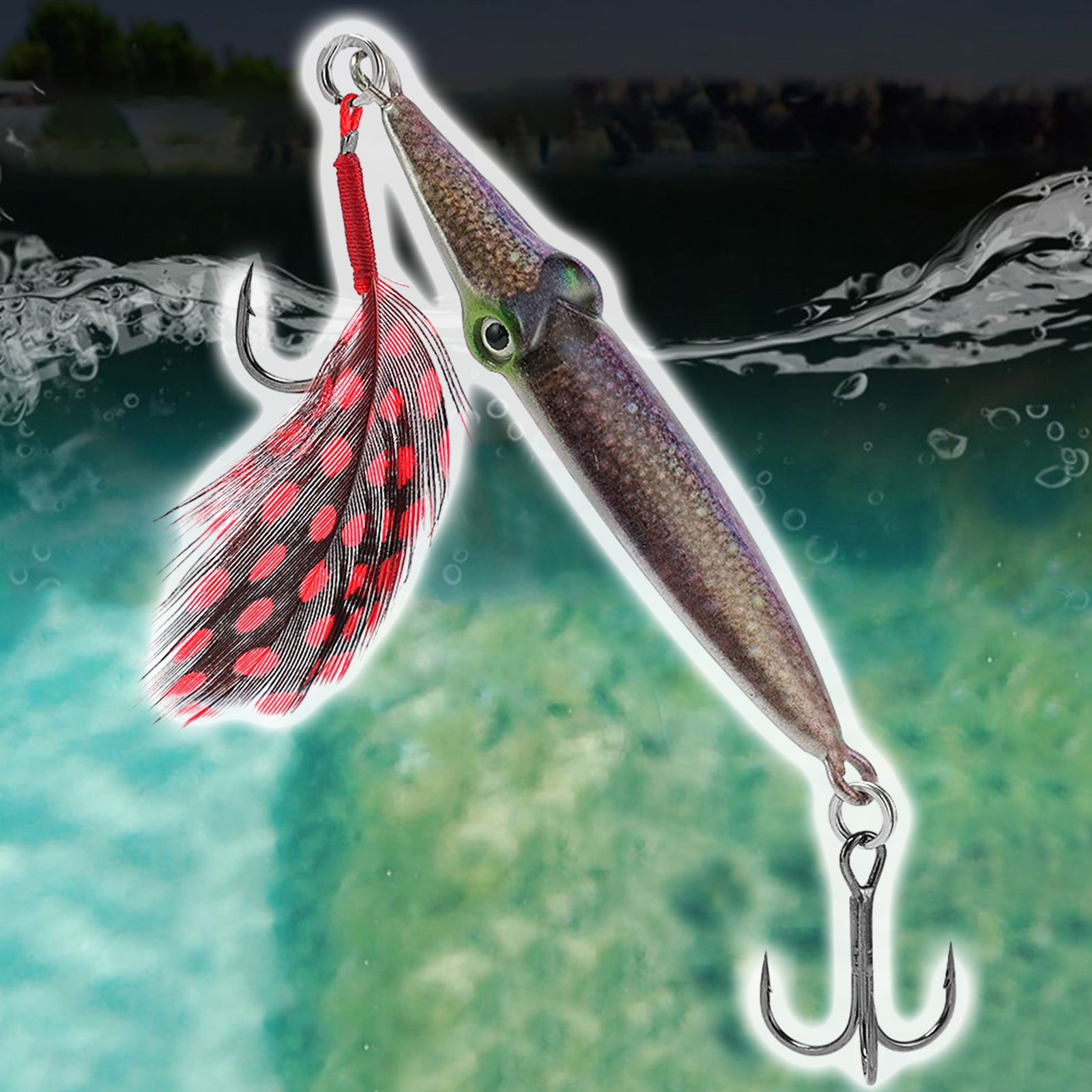 21g/ 6.6cm Bionic Bait Simulation Design Angling Bionic Squid Color ...