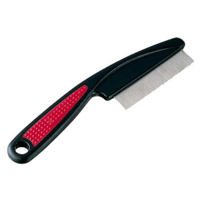 Ferplast Parasite Flea Brush Comb for Dogs with PVC Handle
