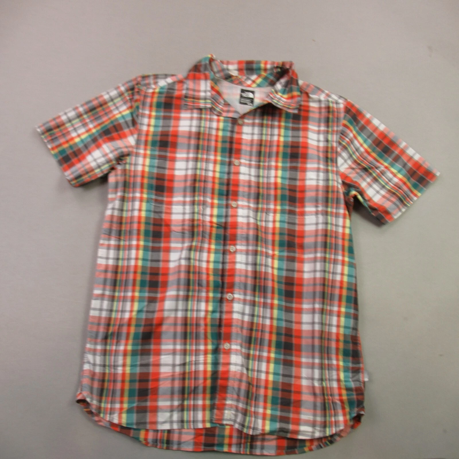 North Face Shirt Mens Medium Short Sleeve Pockets Hiking Lightweight