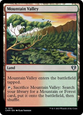 *MtG: 4x Mountain Valley - Commander Masters Uncommon - magicman-europe*