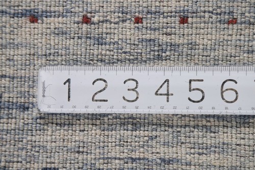 Gray Living Room Area Rug 9x12 ft.Gabbeh Oriental Handmade Wool Carpet - Picture 9 of 12