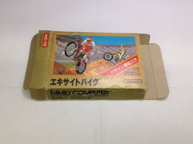 Used AB Excite Bike Famicom Game Cartridge, Tested, Used, Damaged Packaging
