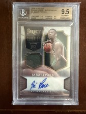 2014-15 Panini Select Jabari Parker Rookie Patch Auto No. /199 BGS 9.5 Gem Mint