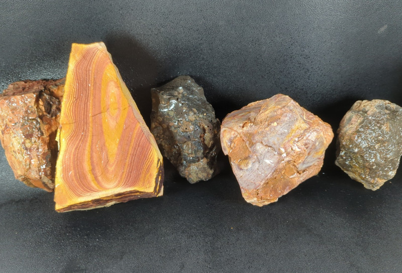 7 lb NV Lapidary Rough Lot – Dead Camel Dendritic, Bullseye Wonderstone, Volcani
