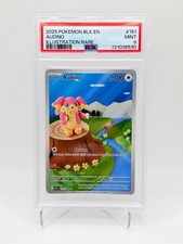 2025 Pokemon Black Bolt #151 Audino Illustration Rare PSA 9
