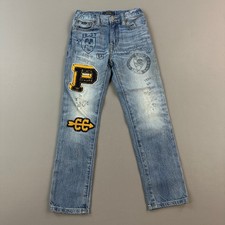 Polo Ralph Lauren Sullivan Slim Jeans Boys 6 Wash Wash Denim Patch Graphic Logo