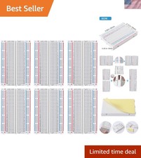 Expert-Approved 6 PCS Breadboard Set for Easy Raspberry Pi  Arduino Prototyping