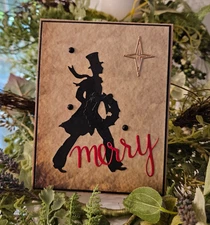 CARD KIT- CAROLERS MERRY Makes 4-Set #XS.391