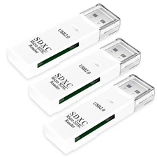 USB SD Card Reader for PC, Micro SD Card to USB Adapter, Card Reader for Came...