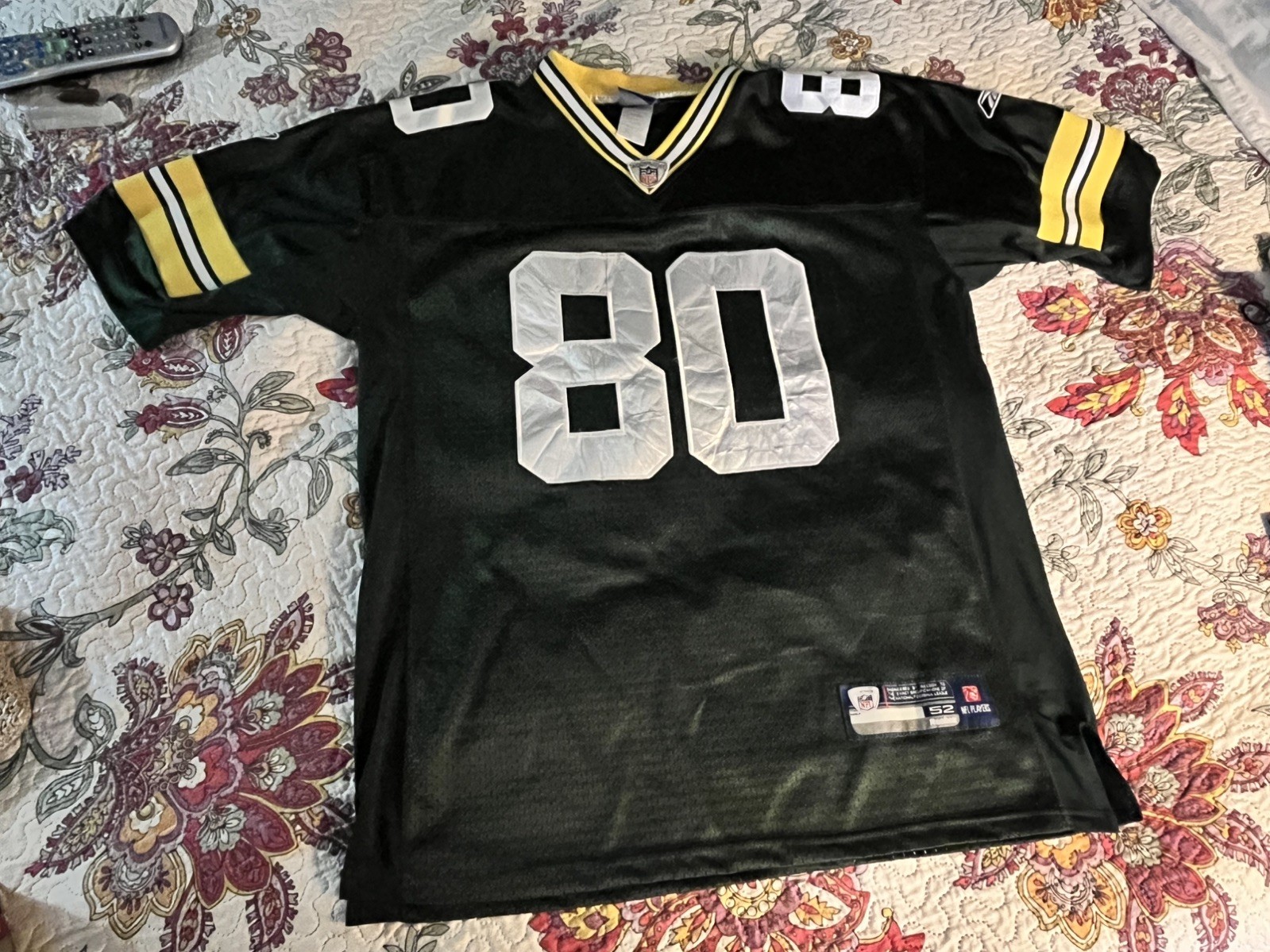 Green Bay Packers Reebok On Field Jersey Donald Driver Size 52 NFL