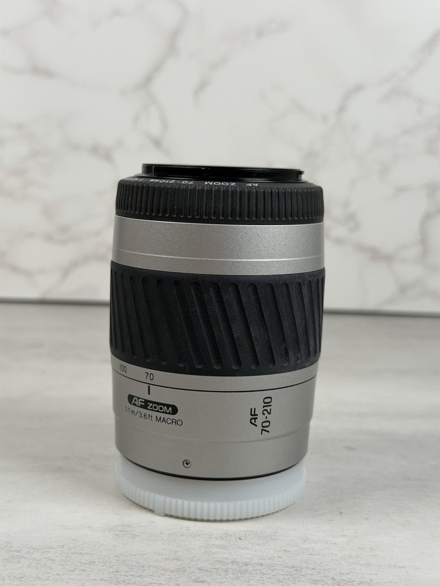 Minolta 1993 Macro Zoom AF 70-210 F: 4.5-5.6 Silver Body | eBay