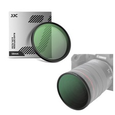 JJC 49mm 52mm 2 in 1 Black Mist 1/4  CPL Filter with ND2 Filter Light Reduction