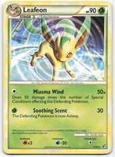 Leafeon 17/90 HGSS Undaunted Non-Holo Rare Pokemon Card LP