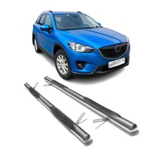 Edelstahl Trittbretter Schwellerrohre für Mazda CX-5 2012-2017 Edelstahl Silber