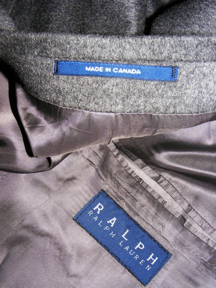 ABRIGO DEPORTIVO BLAZER GRIS CARBÓN 100 % CACHEMIR RALPH LAUREN TALLA 46R para hombre talla 46R Foto 4 de 4