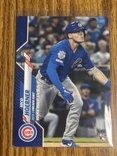 2020 Topps Update Nico Hoerner Rookie Debut Blue RC-whitening All Over Boarders