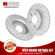 Rear Brake Rotors For Mazda 6 Mercury Milan Lincoln MKZ Zephyr Fusion Protege