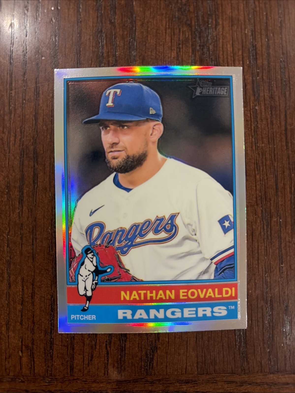 2025 Topps Heritage - Nathan Eovaldi #34 Chrome Refractor