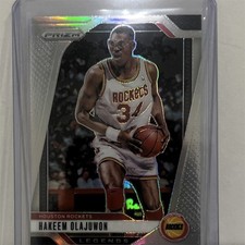 2024-25 Panini Prizm Hakeem Olajuwon Houston Rockets #296 Legends Silver Prizm