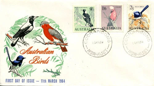 1964 Australian Birds - ACCA FDC