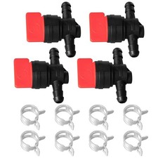 Fuel Shut Off Valve For Mower - 14 2.27 Cubic Inches Black - 4 Pcs