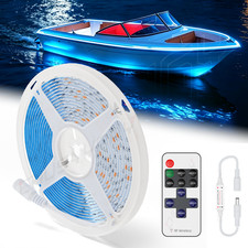 16ft 12V DC LED Boat Light Strip Blue Waterproof Yacht Marine Deck Bow Pontoon