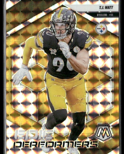 2025 Panini Mosaic #12 T.J. Watt Epic Performers Mosaic