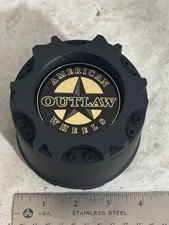 1- American Outlaw Matte Black Wheel Rim Hub Cover 2 Piece Center Cap Bc-894 A B 1- American Outlaw Matte Black Wheel Rim Hub Cover 2 Piece Center Cap Bc-894 A B