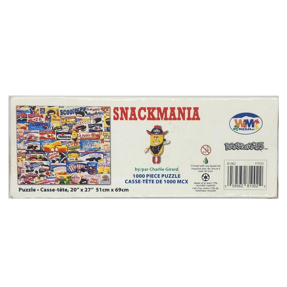 White Mountain Snackmania Snack Treat 1000pcs Jigsaw Puzzle 51x69cm Board Game - image 4 of 4