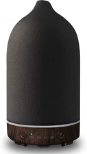 Ceramic Essential Oil Diffuser Ultrasonic Aromatherapy Humidifier with 7-Color L
