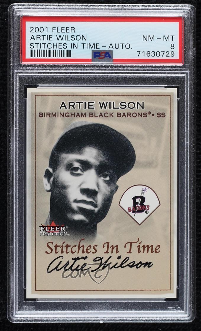 2001 Fleer Fleer Stitches In Time Artie Wilson front