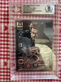 Hugh Jackman Autographed 2006 X Men The Last Stand #W2 Beckett Fanatics Card