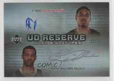 2006-07 UD Reserve Dual Signatures 22/50 Rodney Carney Shawne Williams Auto 2d0