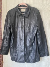 Lady Hathaway 100% Leather Womens Jacket Black Size Large