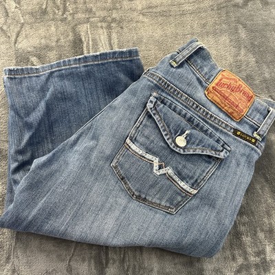 Lucky Brand Petunia Easy Rider Jeans 30 Stretch Denim Straight Pedal Pusher