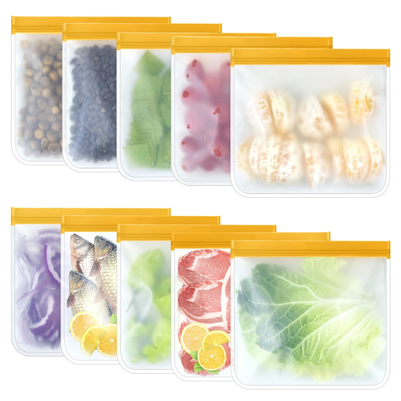 10 Pack Reusable Sandwich Bags, Silicone Sandwich Bags Reusable, Reusable Sil...
Opens in a new wind