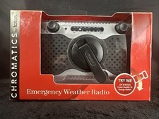 Totes CHROMATICS Emergency Weather Radio AM FM  Weather Bands Crank Handle New