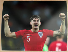 England John Stones  Signed Autograph 11x14 Photo COA #2