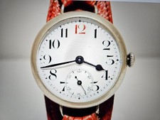 ANTIQUE WW1 MILITARY BIG 39.5mmMEN' S SWISS  MECHANICAL UNBRANDED WATCH