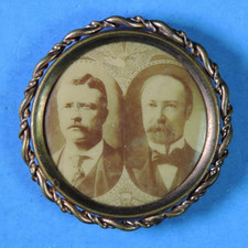 1904 Theodore Roosevelt / Alton B. Parker Presidential Campaign Pin Pinback